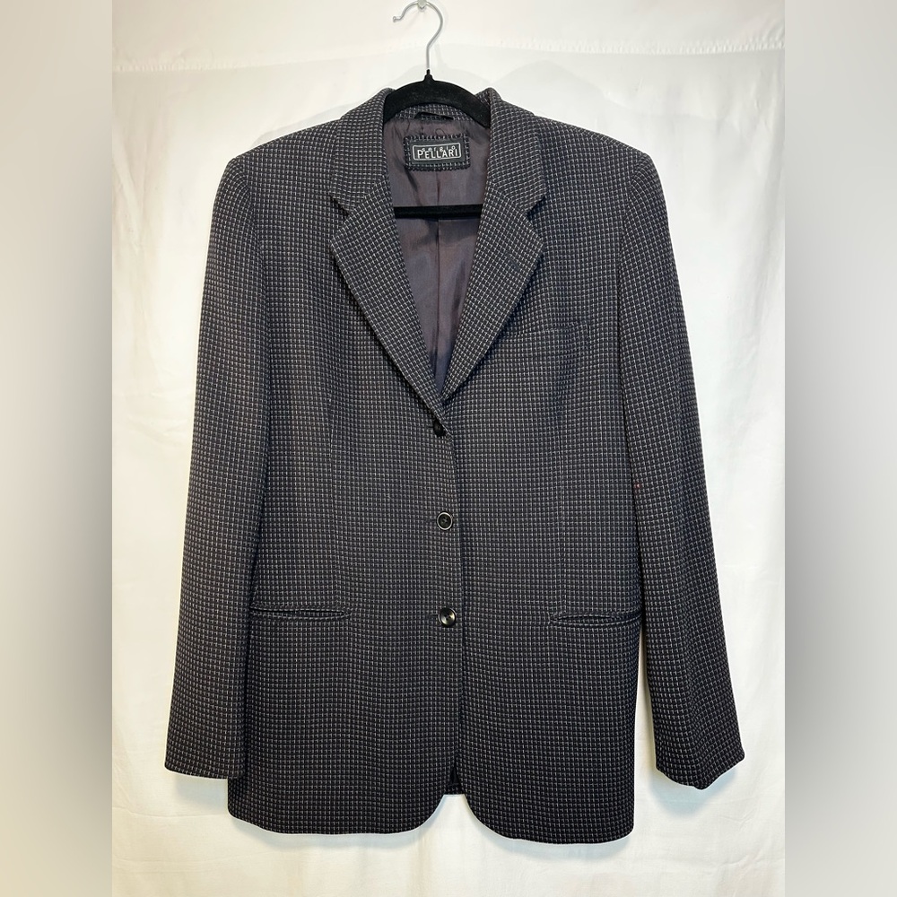 Sergio Pellari Made In Italy Women's Navy Blue Blazer
